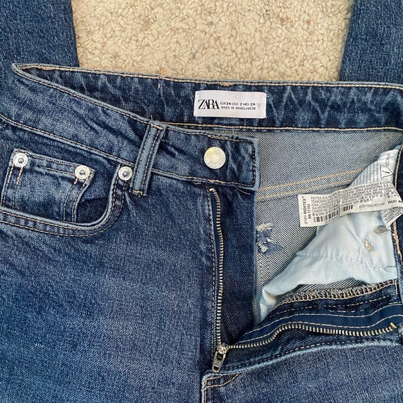 NWOT Zara Medium-Wash Jeans - Picture 6 of 6